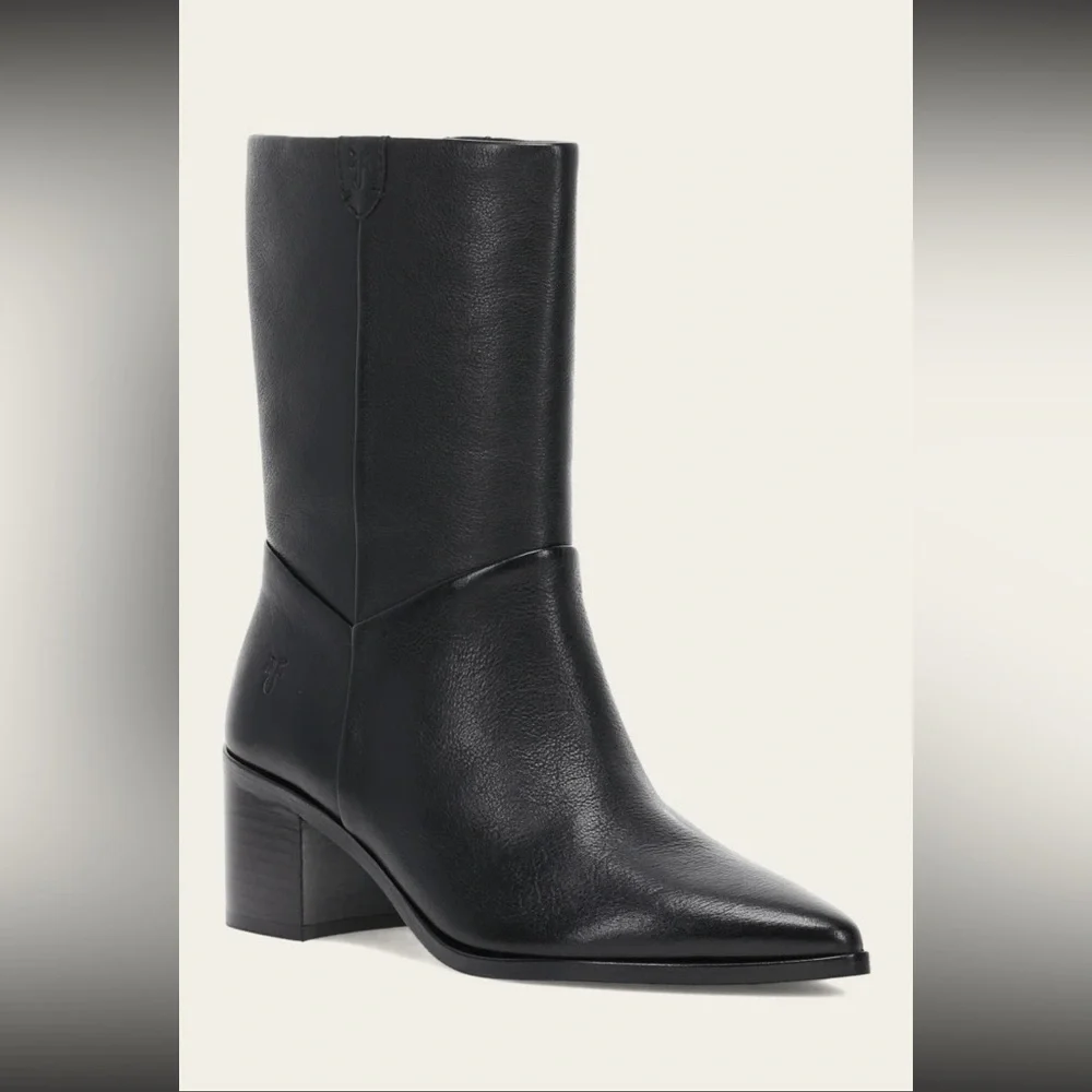 Frye Sadie Softy Mid Boots - Picture 2 of 5